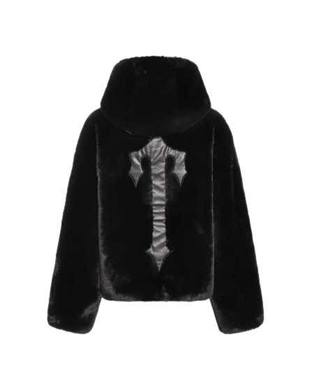 Women’s Irongate T Oversized Fur Coat- Black
