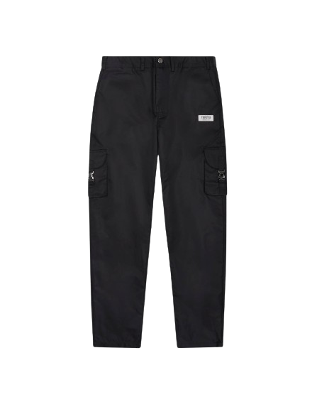 Nylon Cargo Pants – Black