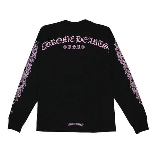 Chrome Hearts Multicolor Horse Shoe LS T-Shirt – Black