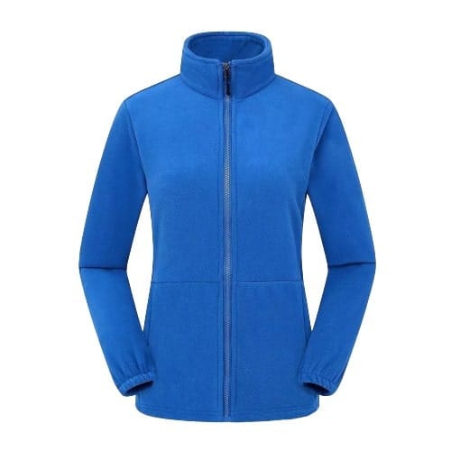 Women's Oversized Fleece Jacket with Sherpa Lining, Long Zip-Up Coat