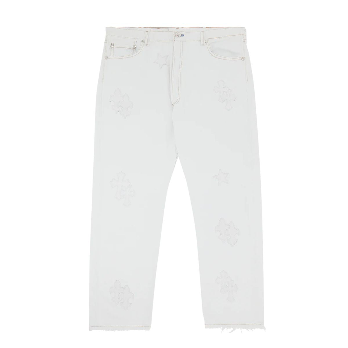 Chrome Hearts x Levi’s St. Barths Exclusive Cross Patch Jeans ‘White