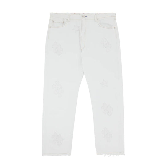 Chrome Hearts x Levi’s St. Barths Exclusive Cross Patch Jeans ‘White