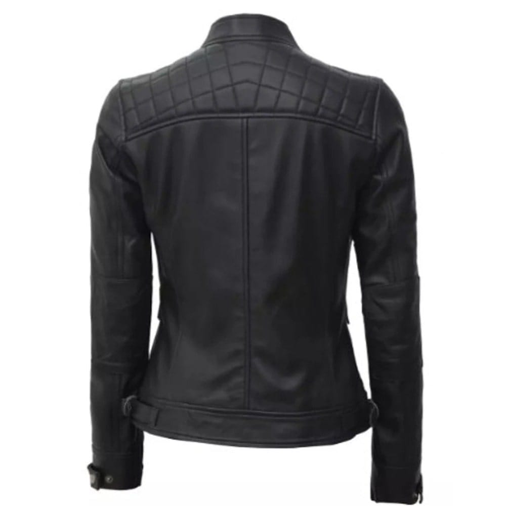 Women's Soft Lambskin Leather Biker-Style Jacket